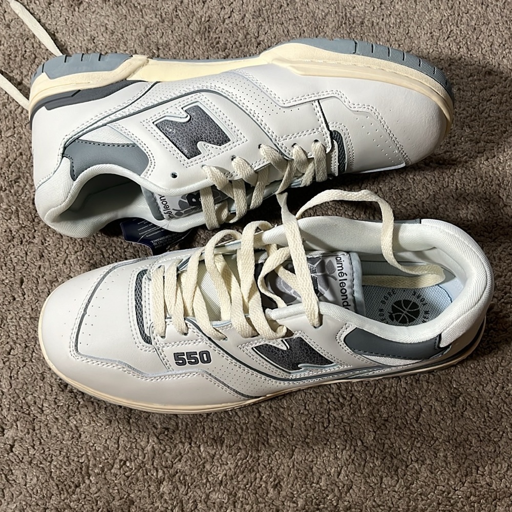 New Balance 550 Aime Leon Dore White Grey Silver NB BB550ALE - Picture 3 of 7